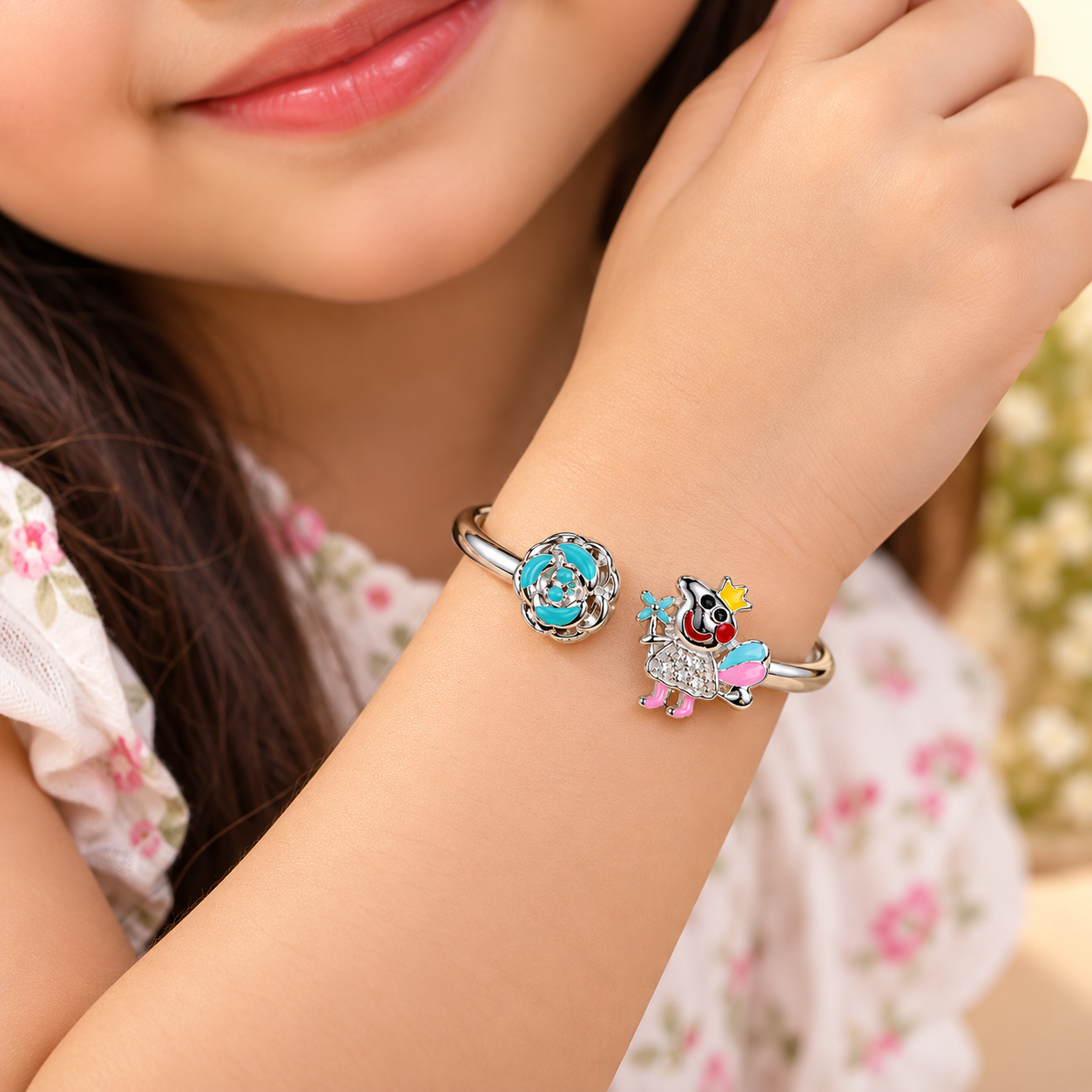 Sterling 925 Silver Princess Carriage Flexible Bracelet for Kids | 0–3 Years